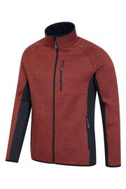 Mountain Warehouse Red Mens Treston Full Zip Fleece Jacket - Image 4 of 5
