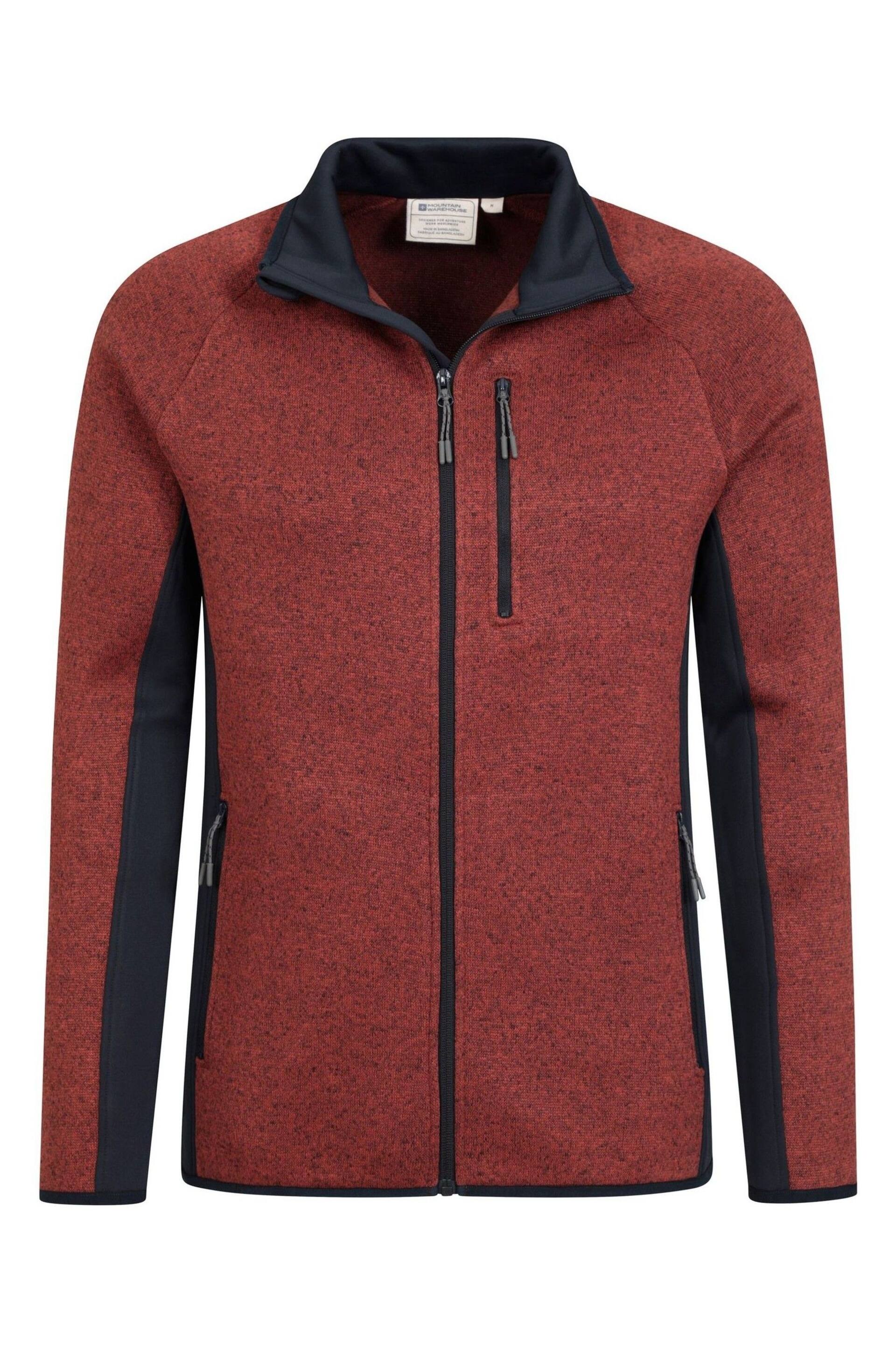 Mountain Warehouse Red Mens Treston Full Zip Fleece Jacket - Image 5 of 5