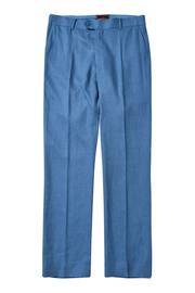 Joe Browns Blue Regular Fit Straight Leg Linen Suit: Trousers - Image 5 of 5