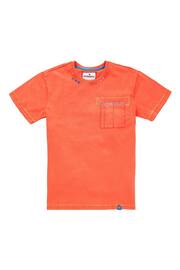 Joe Browns Orange Washed Crew Neck Short Sleeve T-Shirt - Image 5 of 5