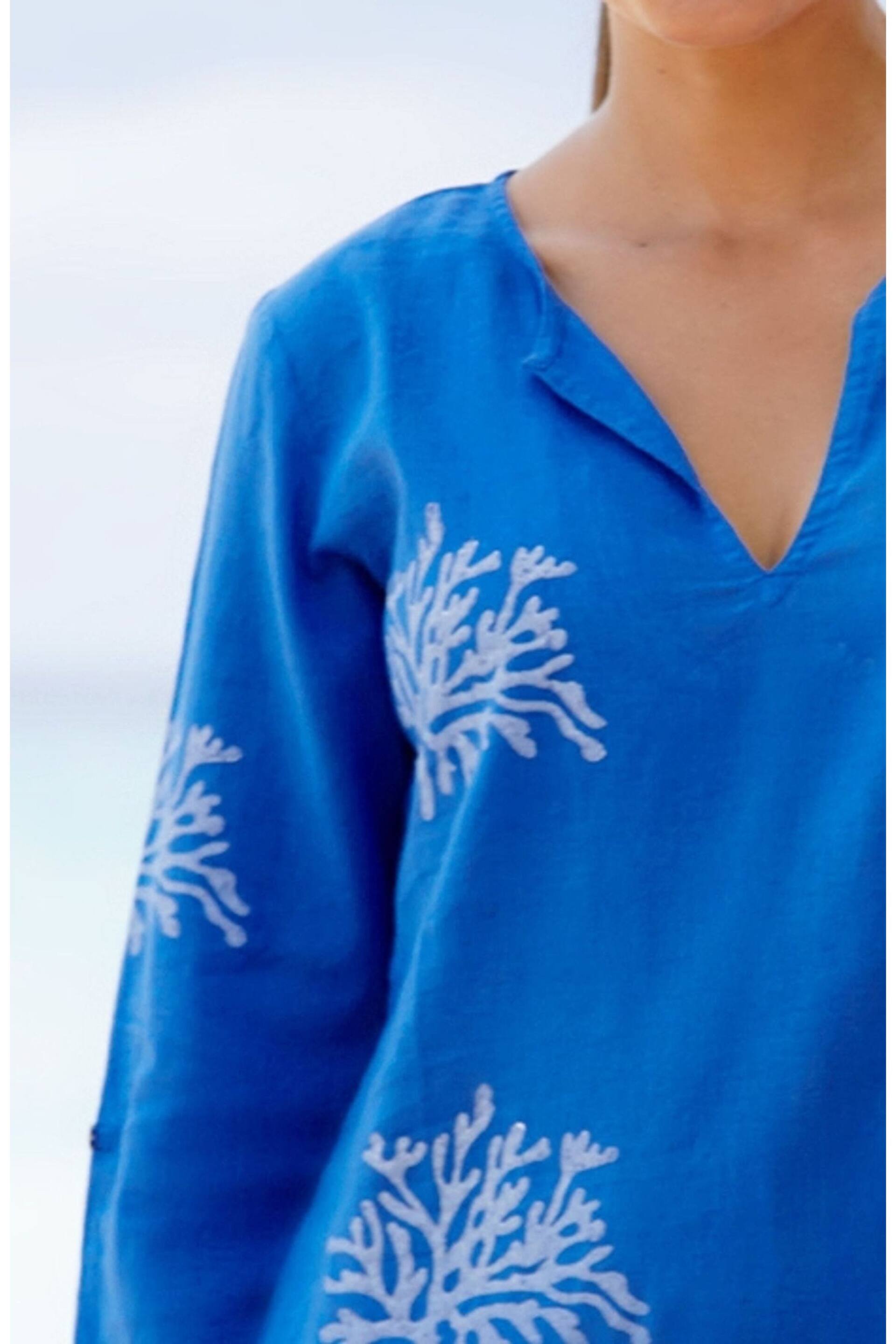 Aspiga Blue Guadalupe Short Tunic - Image 3 of 4