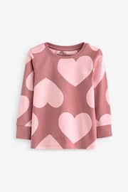 Neutral/ Pink Heart Stampy Pyjamas 3 Pack (9mths-16yrs) - Image 10 of 13