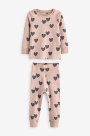 Neutral/ Pink Heart Stampy Pyjamas 3 Pack (9mths-16yrs) - Image 6 of 13