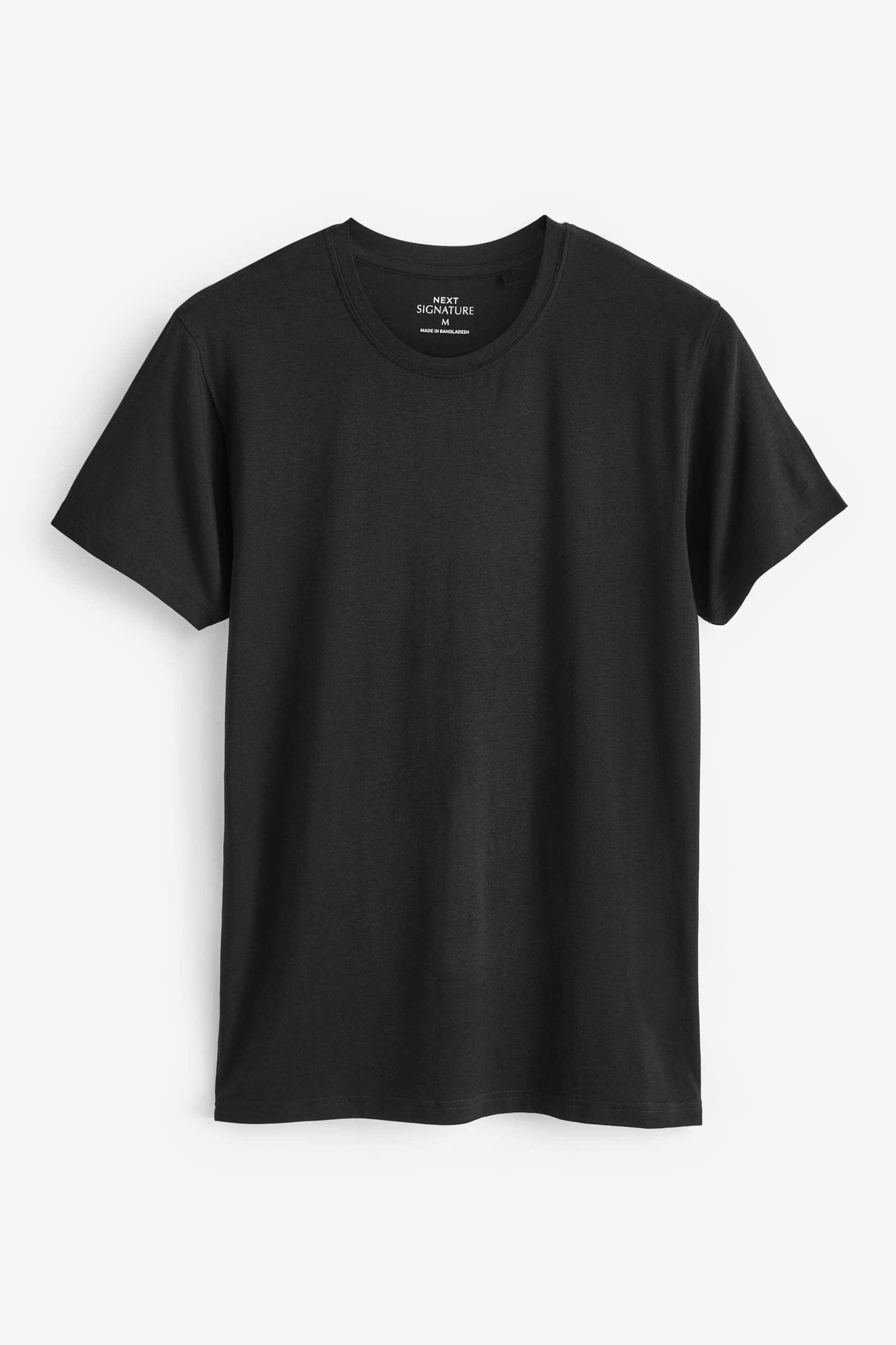 Black 2 Pack Signature Bamboo T-Shirts - Image 1 of 4