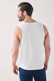 White 2 Pack Signature Bamboo Vests - Image 3 of 4