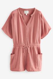 Pink Crinkle Playsuit - Image 6 of 7