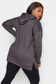 Yours Curve Grey Overhead Hoodie - Image 2 of 4