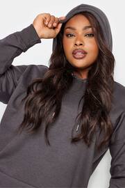 Yours Curve Grey Overhead Hoodie - Image 4 of 4