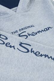 Ben Sherman Boys Grey Signature Hoodie and Joggers Set - Image 3 of 3