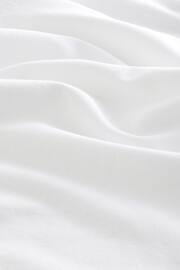 White Cuban Collar Linen Blend Short Sleeve Shirt - Image 7 of 7