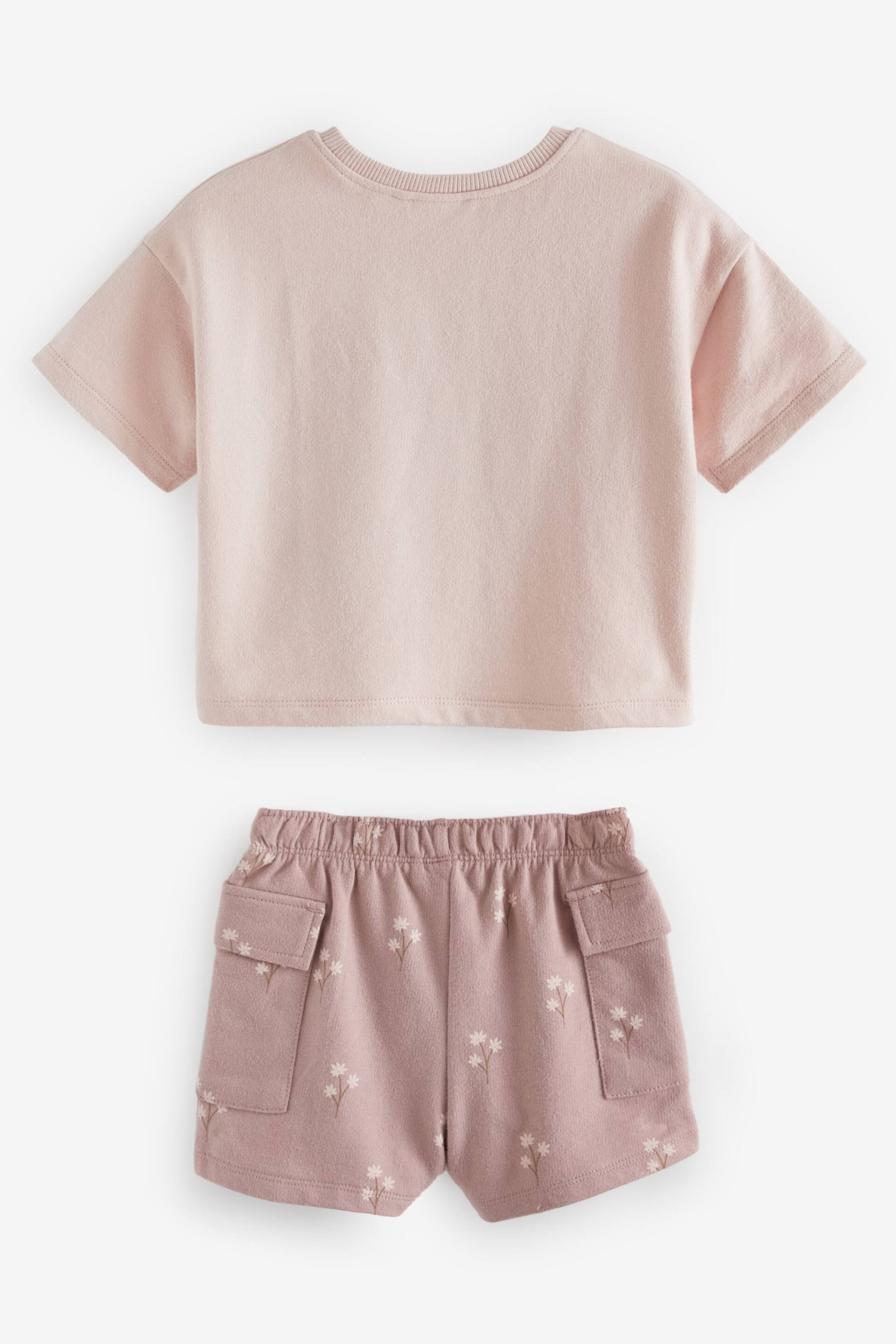 Pink Friendship Bunny T-shirt and Cargo Short Set (3mths-7yrs) - Image 3 of 4