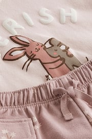Pink Friendship Bunny T-shirt and Cargo Short Set (3mths-7yrs) - Image 4 of 4