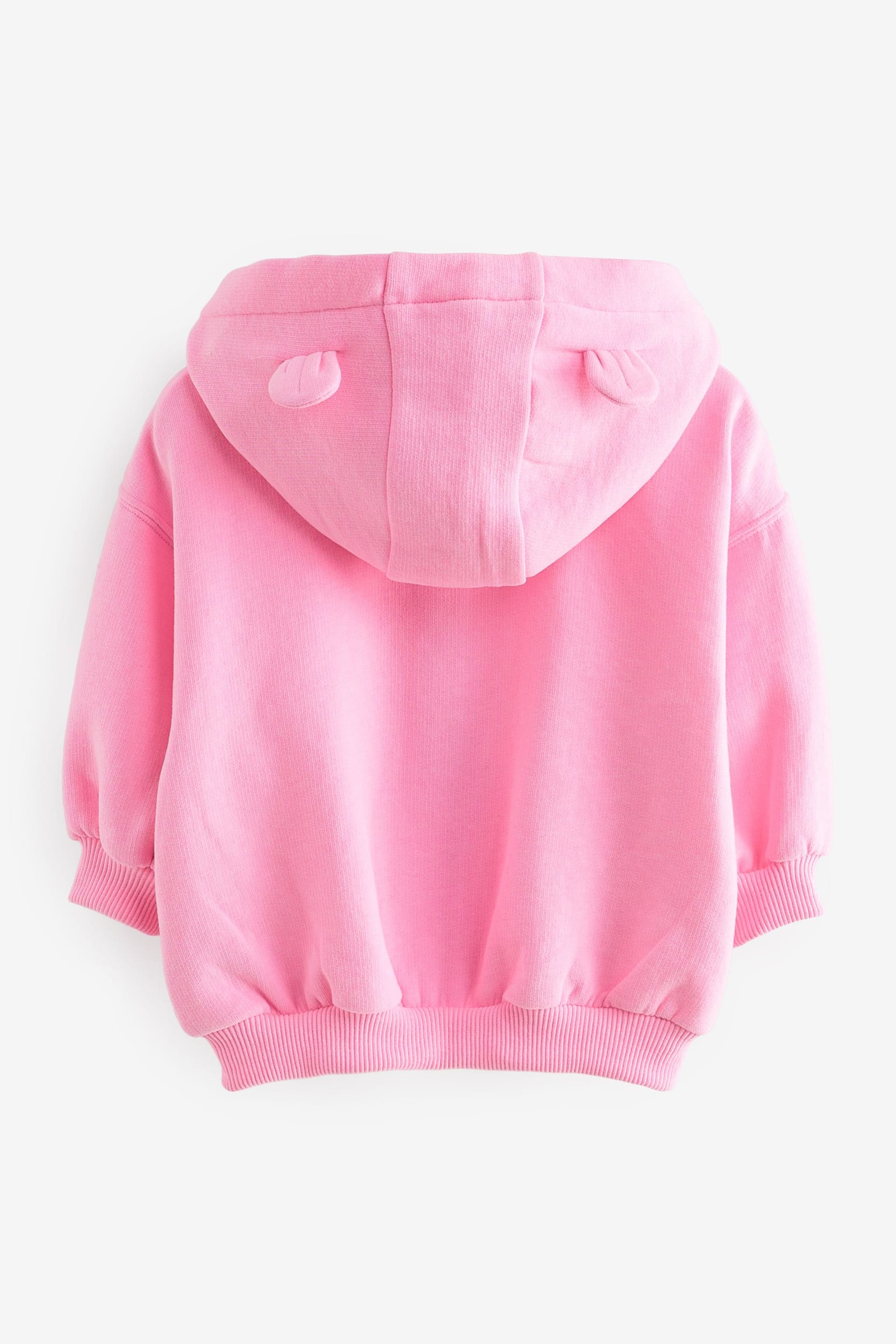 Bright Pink Zip Through Hoodie (3mths-7yrs) - Image 6 of 8
