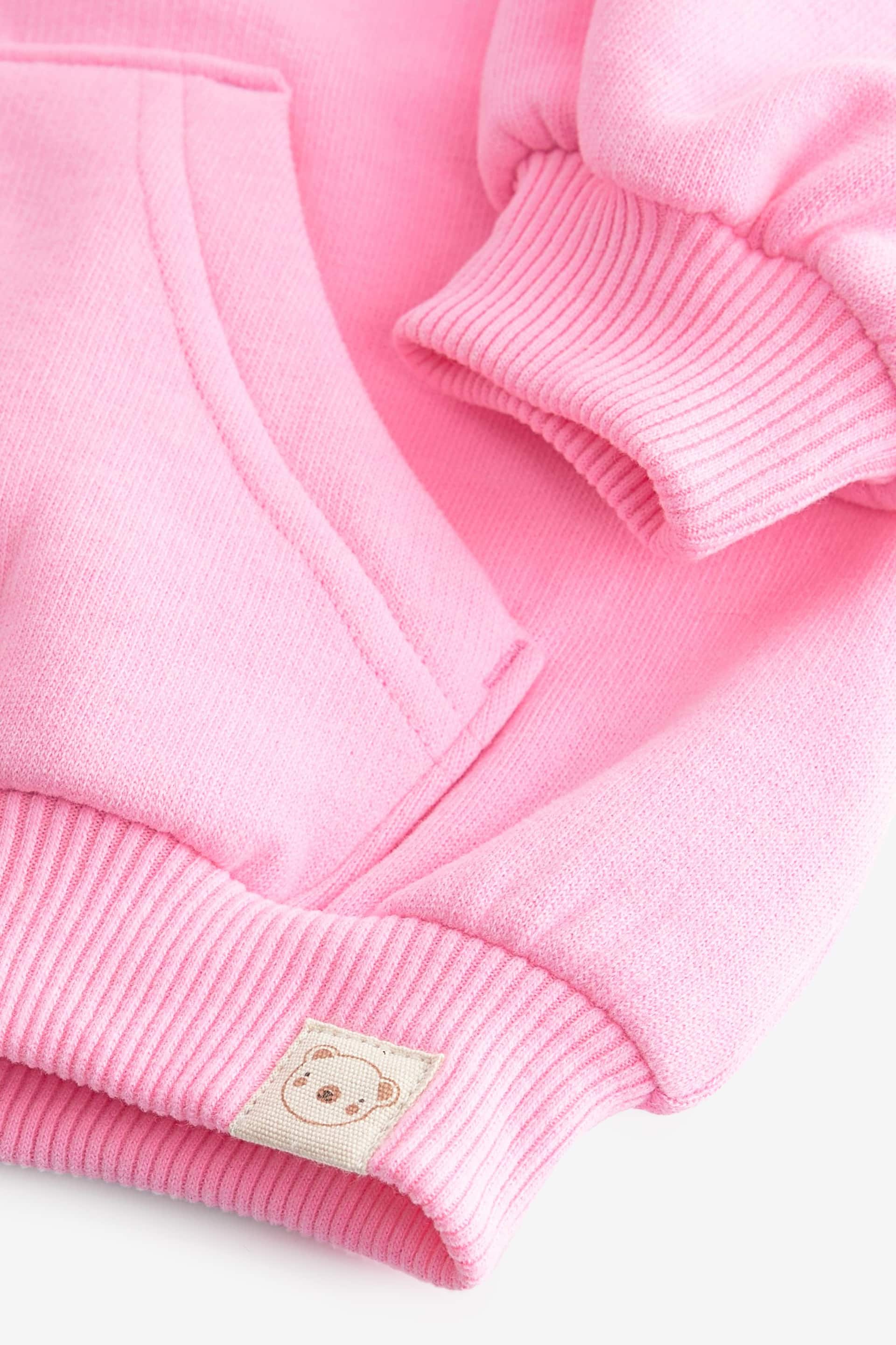 Bright Pink Zip Through Hoodie (3mths-7yrs) - Image 7 of 8