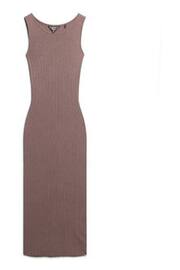 Superdry Brown Backless Knitted Midi Dress - Image 4 of 6