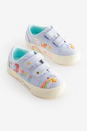 Blue Rainbow Wide Fit (G) Embellished Trainers - Image 1 of 5