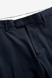 Navy Slim Fit Stretch Sateen Chino Trousers - Image 7 of 9