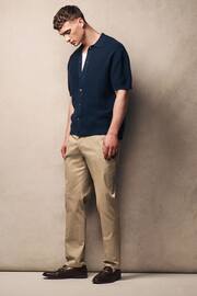 Stone Slim Fit Stretch Sateen Chino Trousers - Image 3 of 9