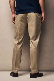 Stone Slim Fit Stretch Sateen Chino Trousers - Image 4 of 9
