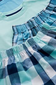Blue Dip Dye Graphic Short Woven Bottom Pyjamas 2 Pack (3-16yrs) - Image 6 of 6
