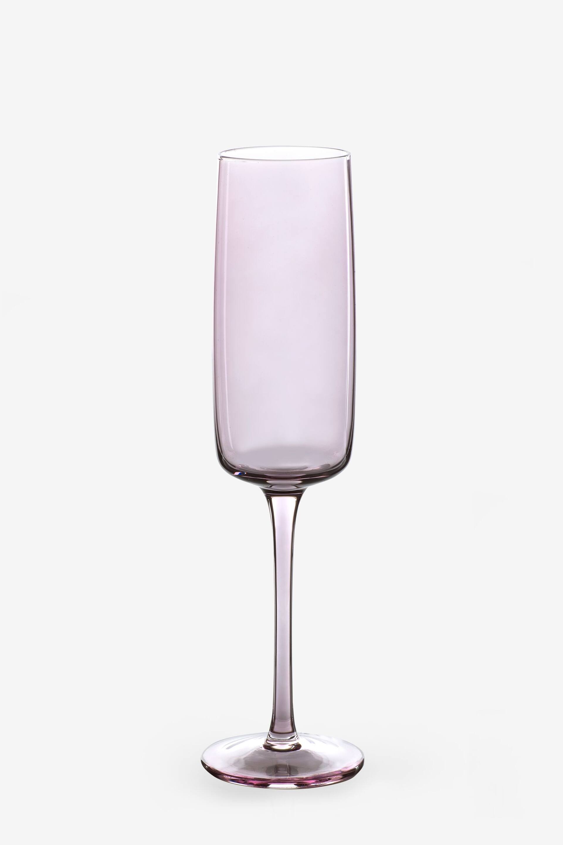 Set of 4 Purple Angular Champagne Flutes - Image 3 of 3