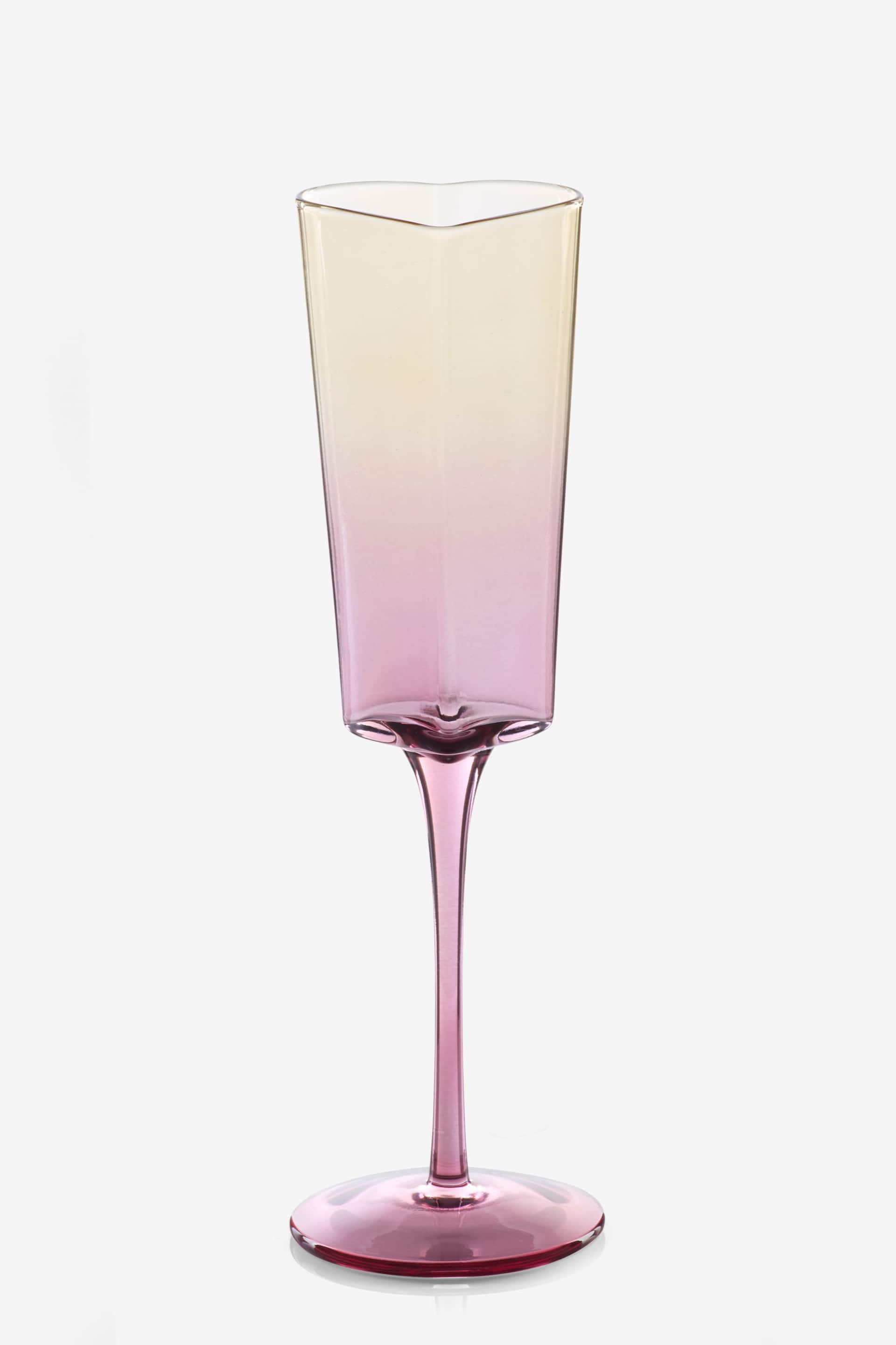 Set of 2 Purple Ombre Heart Champagne Flutes - Image 5 of 5
