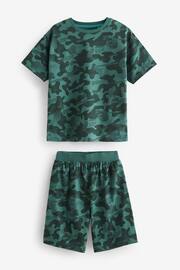 Blue/Grey/Green Camouflage Short Pyjamas 3 Pack (3-16yrs) - Image 2 of 8