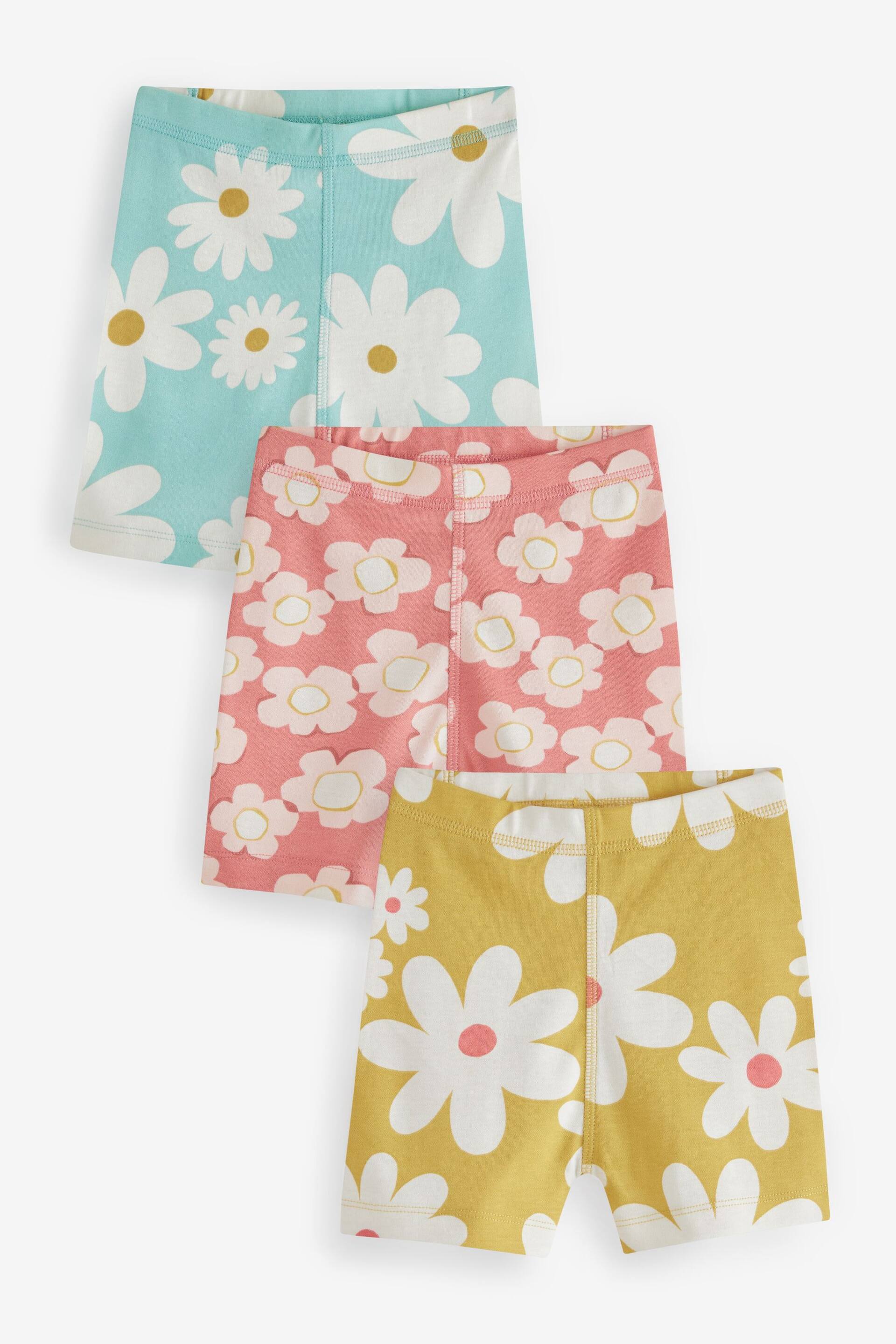 Multi Floral Short Pyjamas 3 Pack (9mths-12yrs) - Image 4 of 8