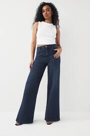 Inky Blue Hourglass Wide Leg Jeans - Image 3 of 7