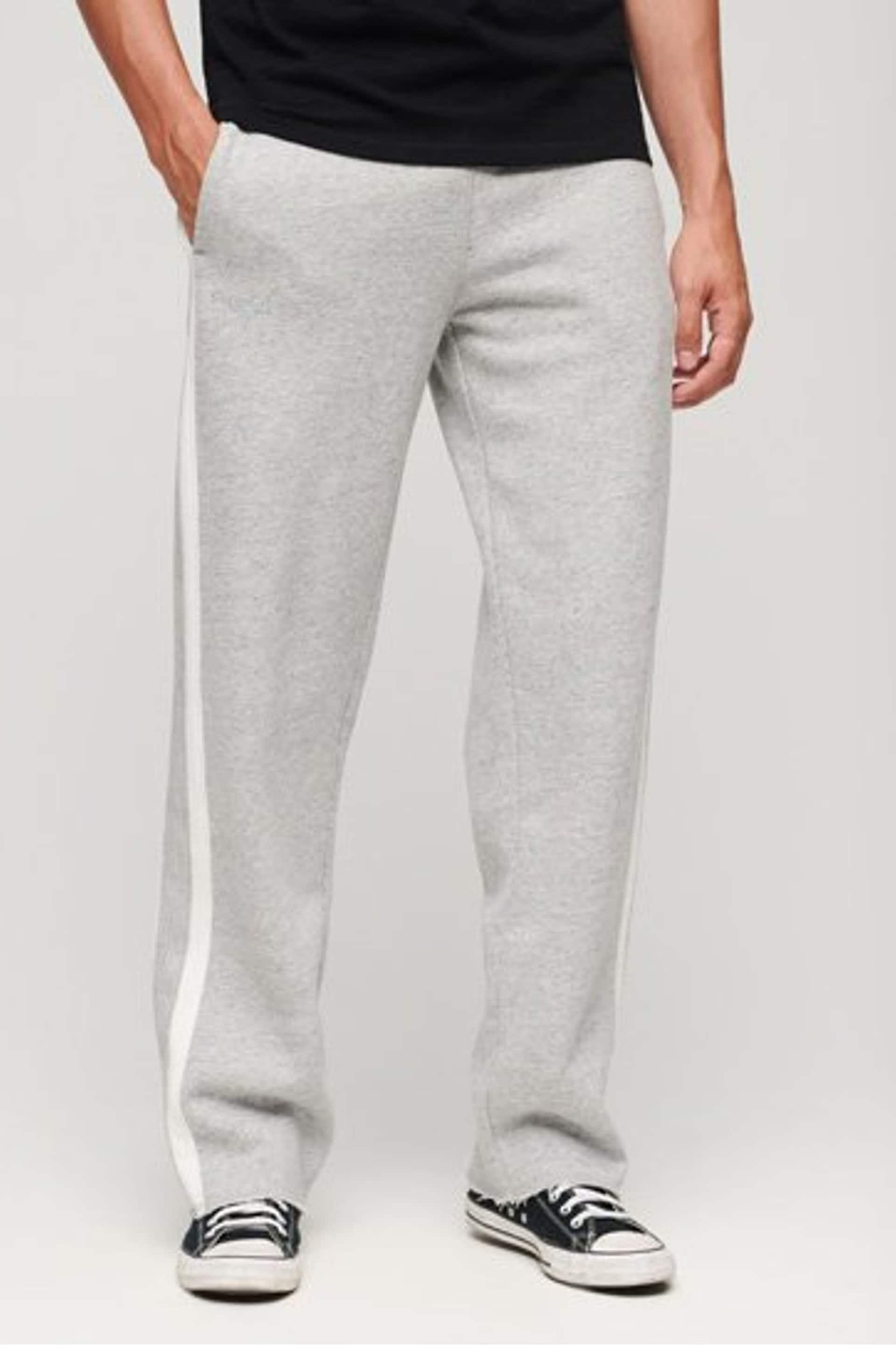 Superdry Grey Essential Straight Joggers - Image 1 of 9