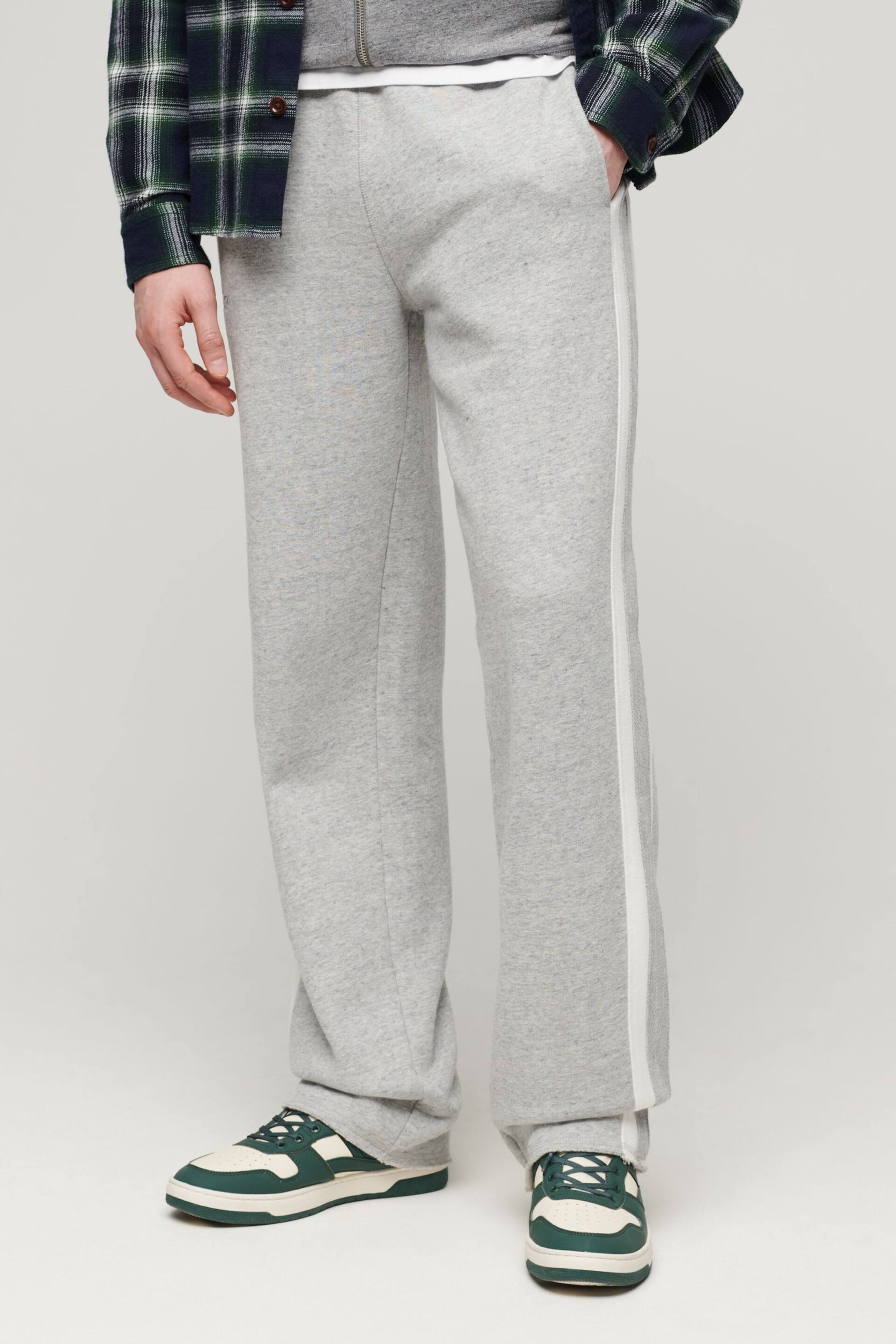 Superdry Grey Essential Straight Joggers - Image 3 of 9