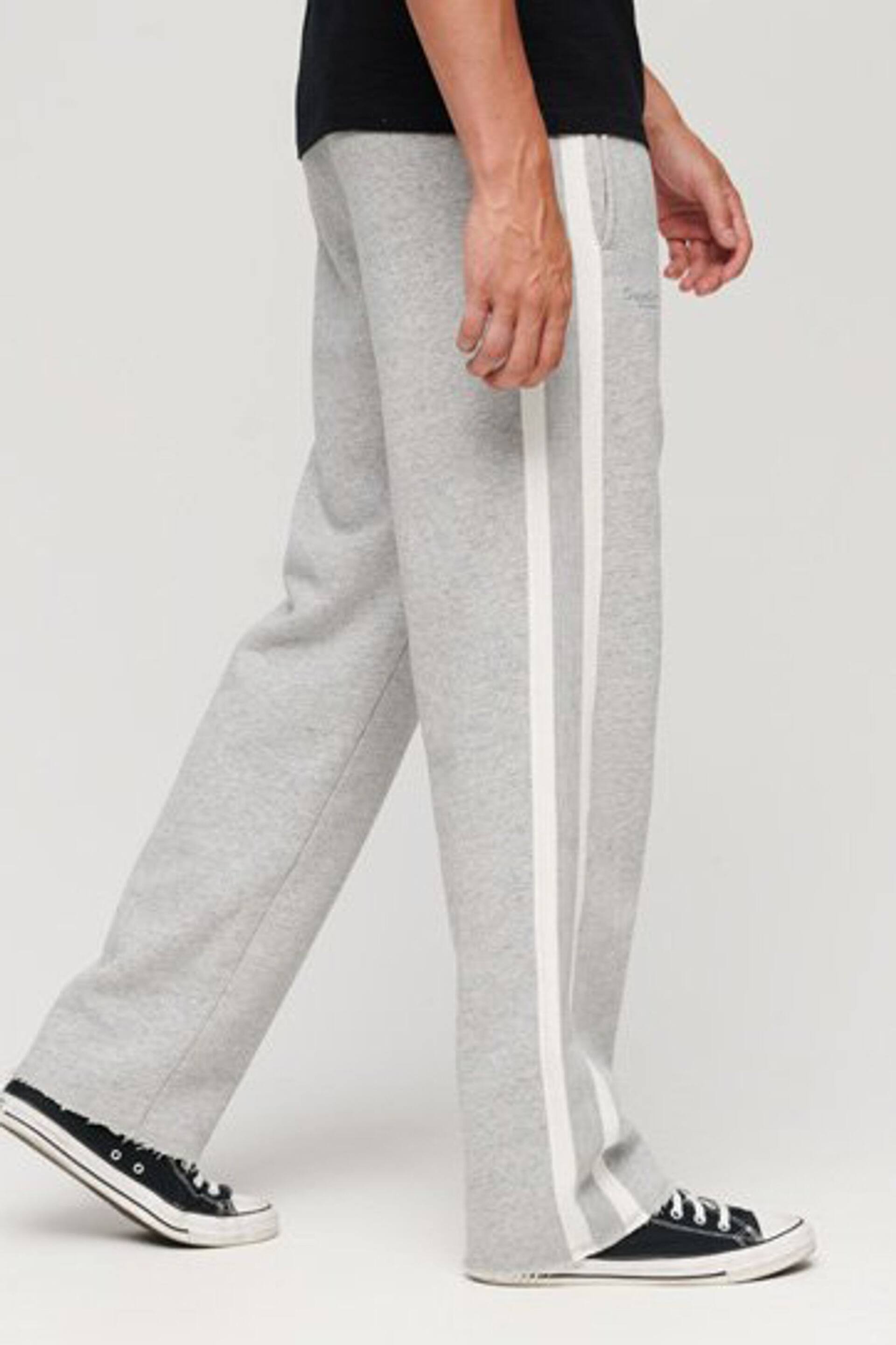 Superdry Grey Essential Straight Joggers - Image 4 of 9