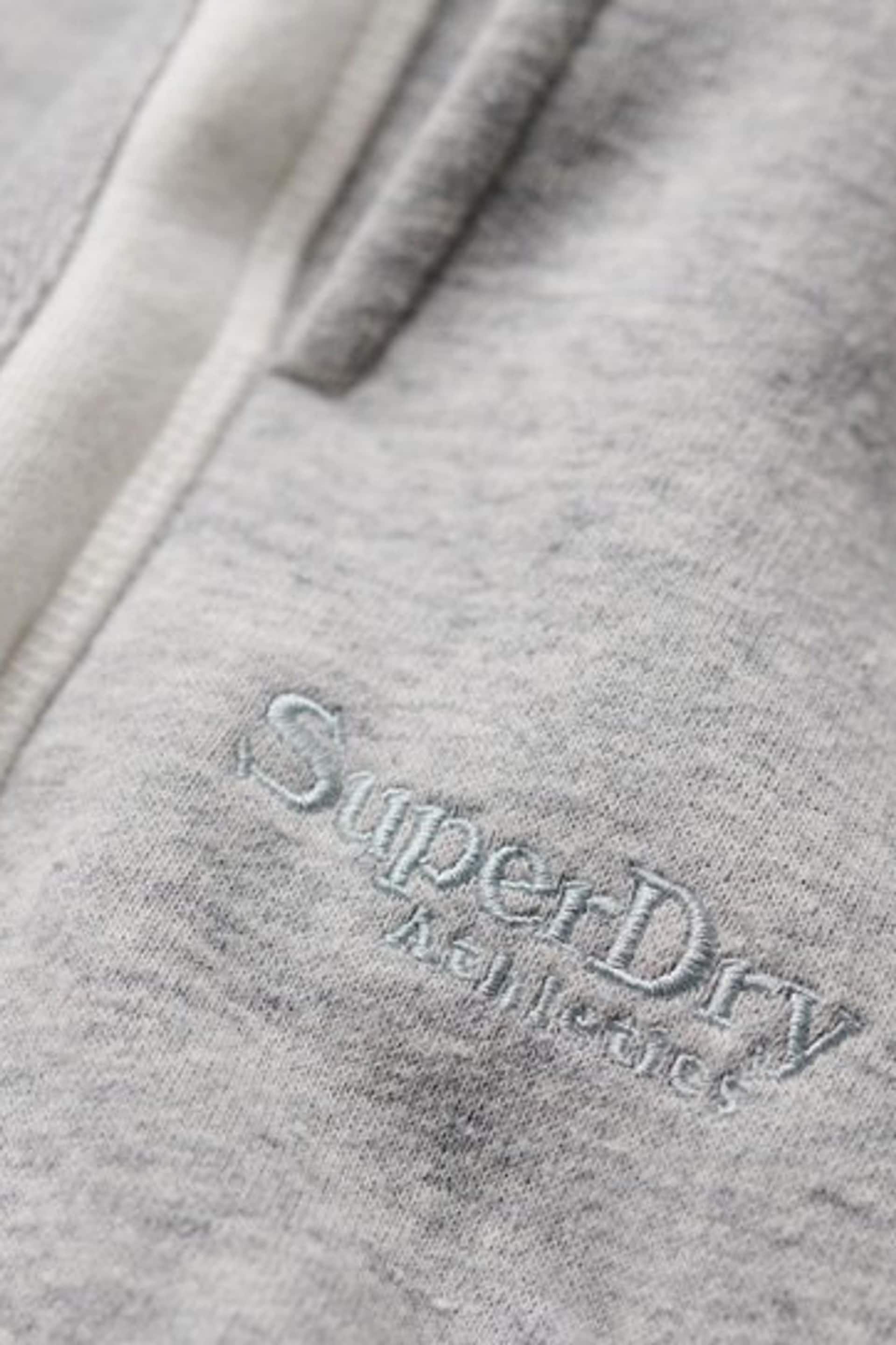 Superdry Grey Essential Straight Joggers - Image 8 of 9