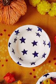 Emma Bridgewater Cream Blue Star Cereal Bowl - Image 1 of 3