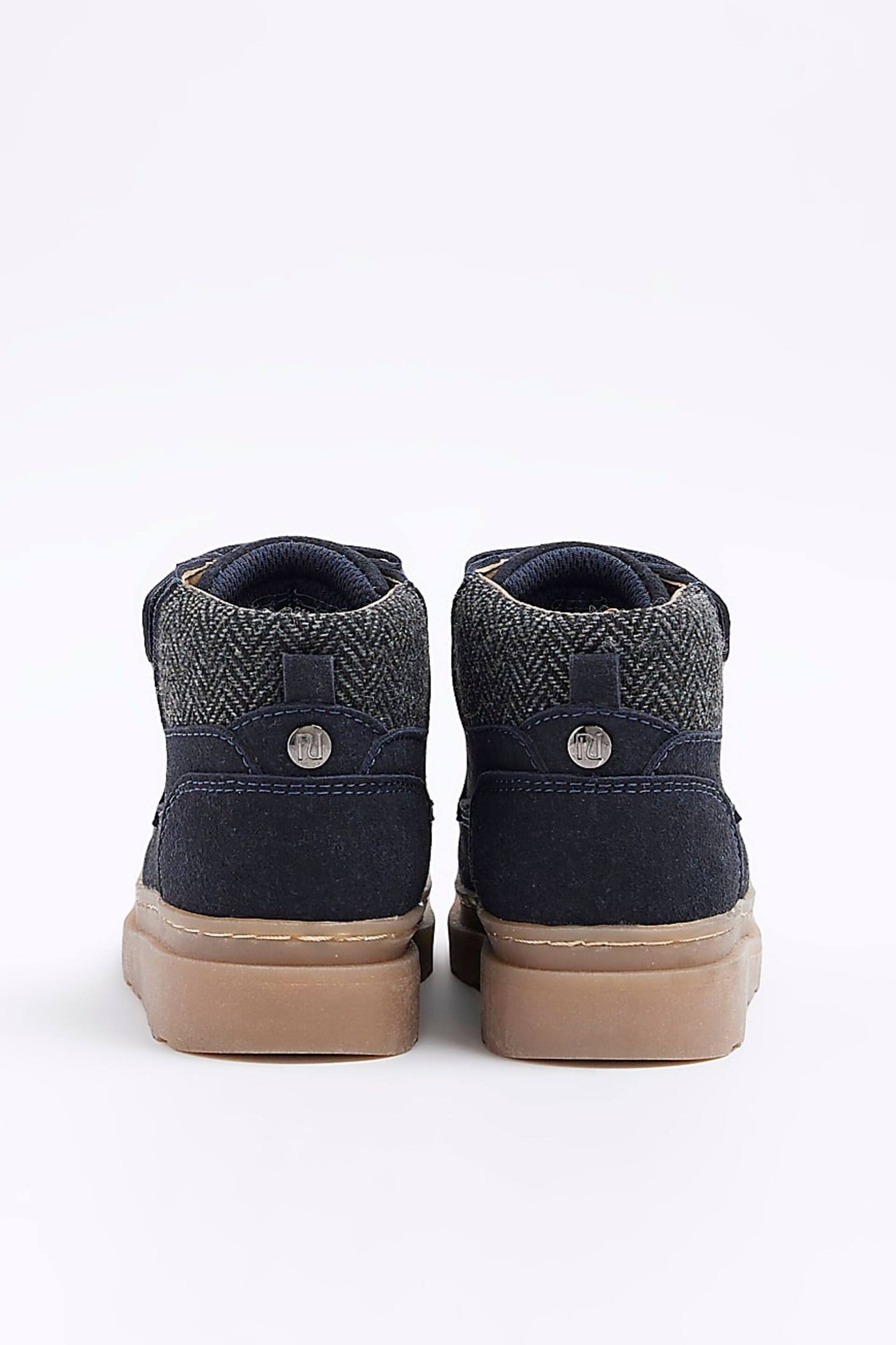 River Island Blue Navy Smart Boots - Image 3 of 5