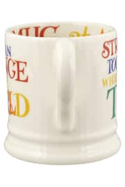 Emma Bridgewater Cream Rainbow toast change the world 1/2 Pint Mug - Image 3 of 5