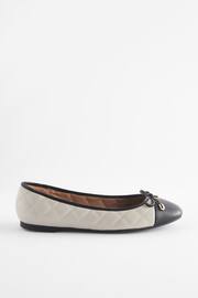 Monochrome Forever Comfort® Round Toe Leather Ballerina Shoes - Image 2 of 5