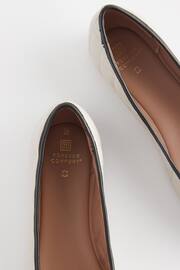 Monochrome Forever Comfort® Round Toe Leather Ballerina Shoes - Image 5 of 5