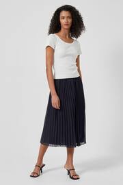 French Connection Pleated Solid Skirt - Image 2 of 4