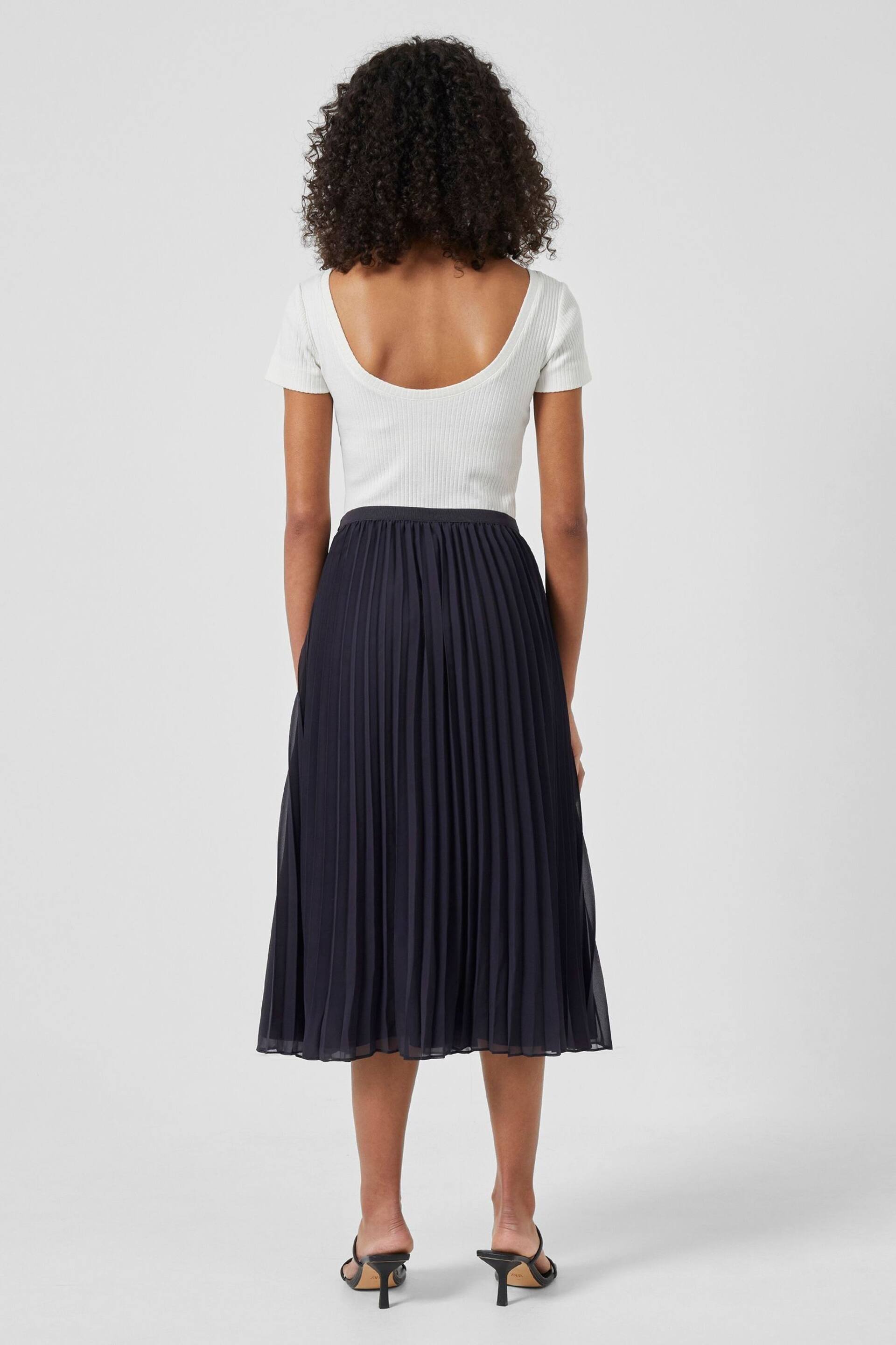 French Connection Pleated Solid Skirt - Image 3 of 4