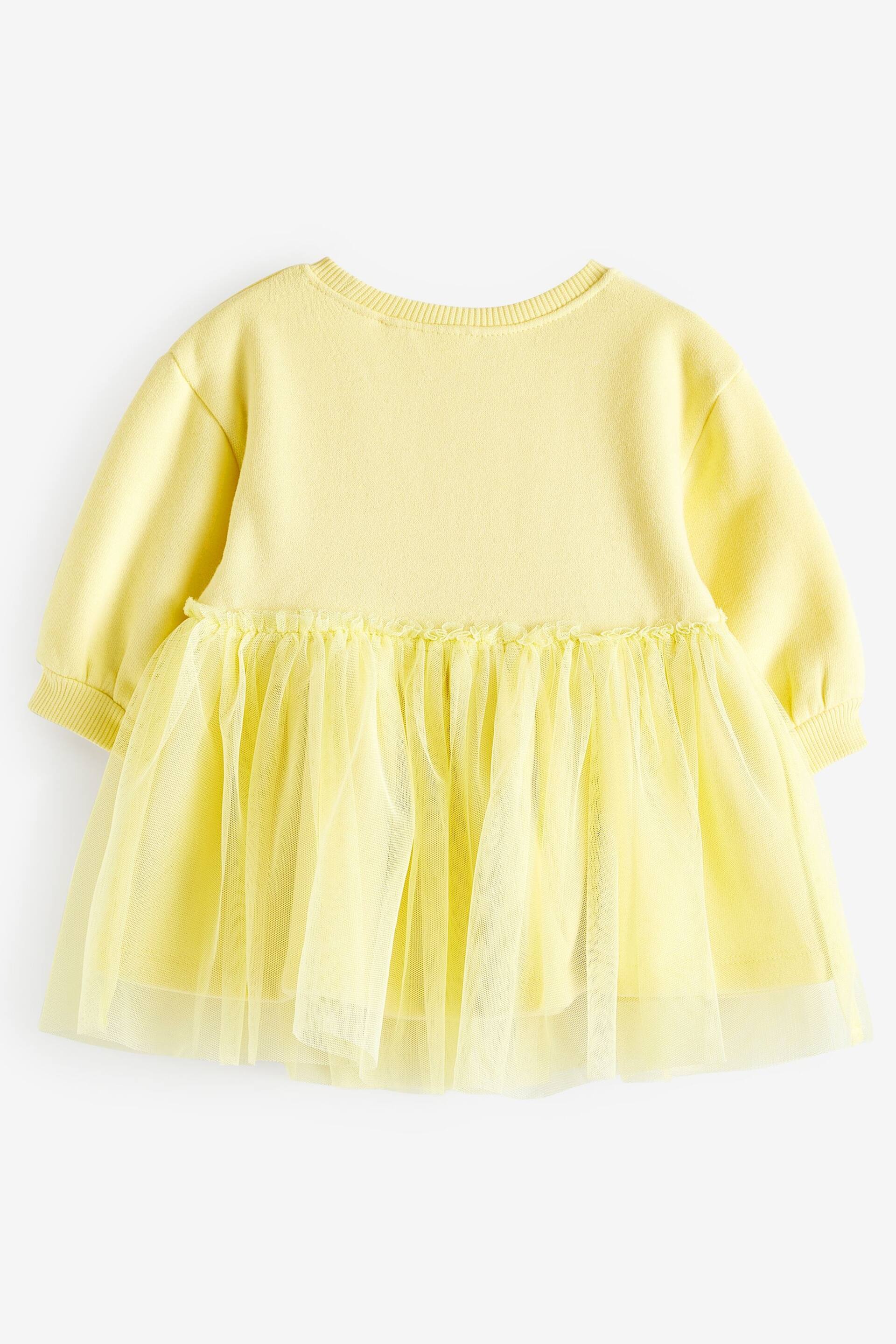 Yellow Sweat Party Dress (3mths-7yrs) - Image 4 of 5