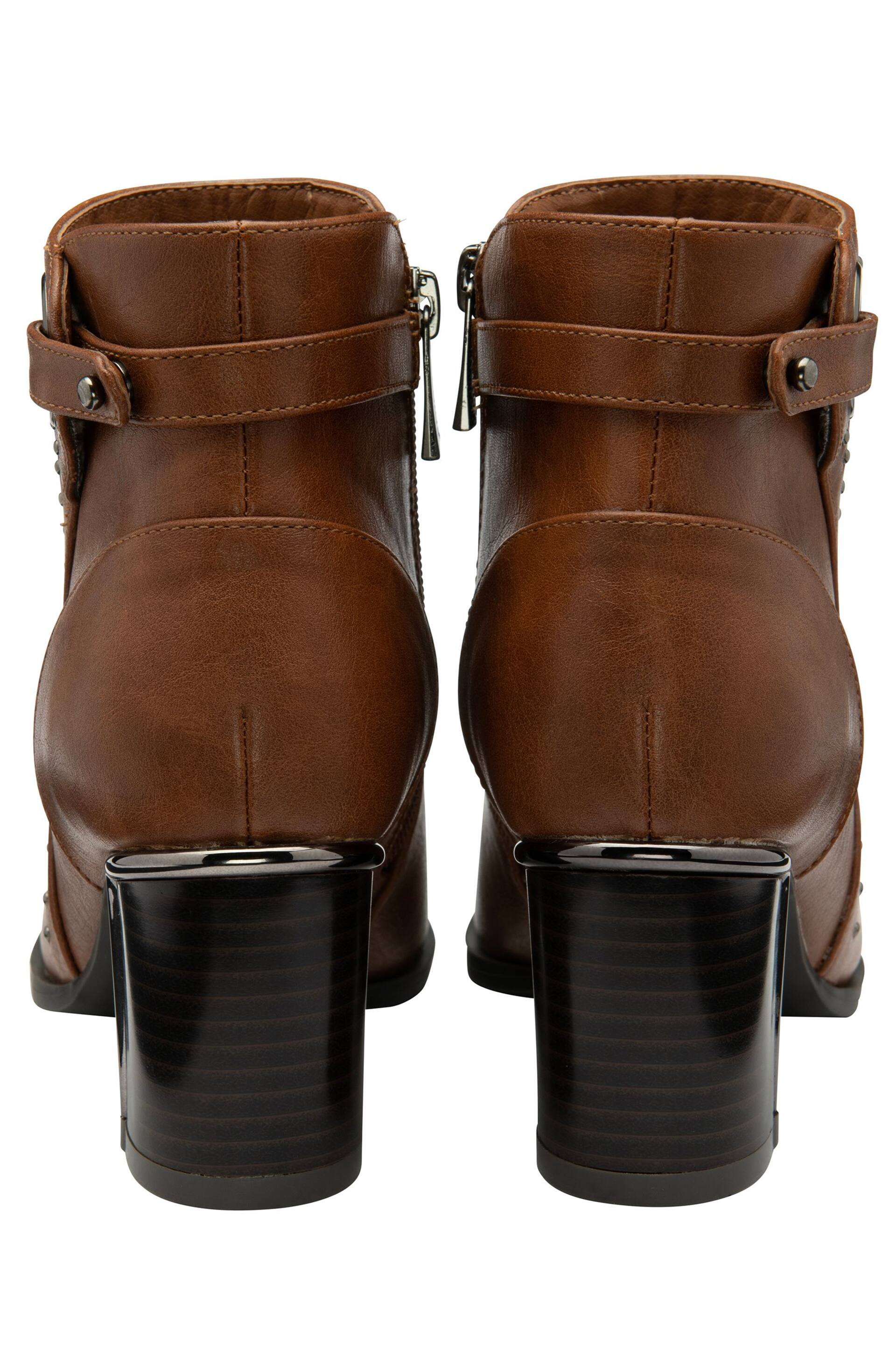 Lotus Brown Ankle Boots - Image 3 of 4