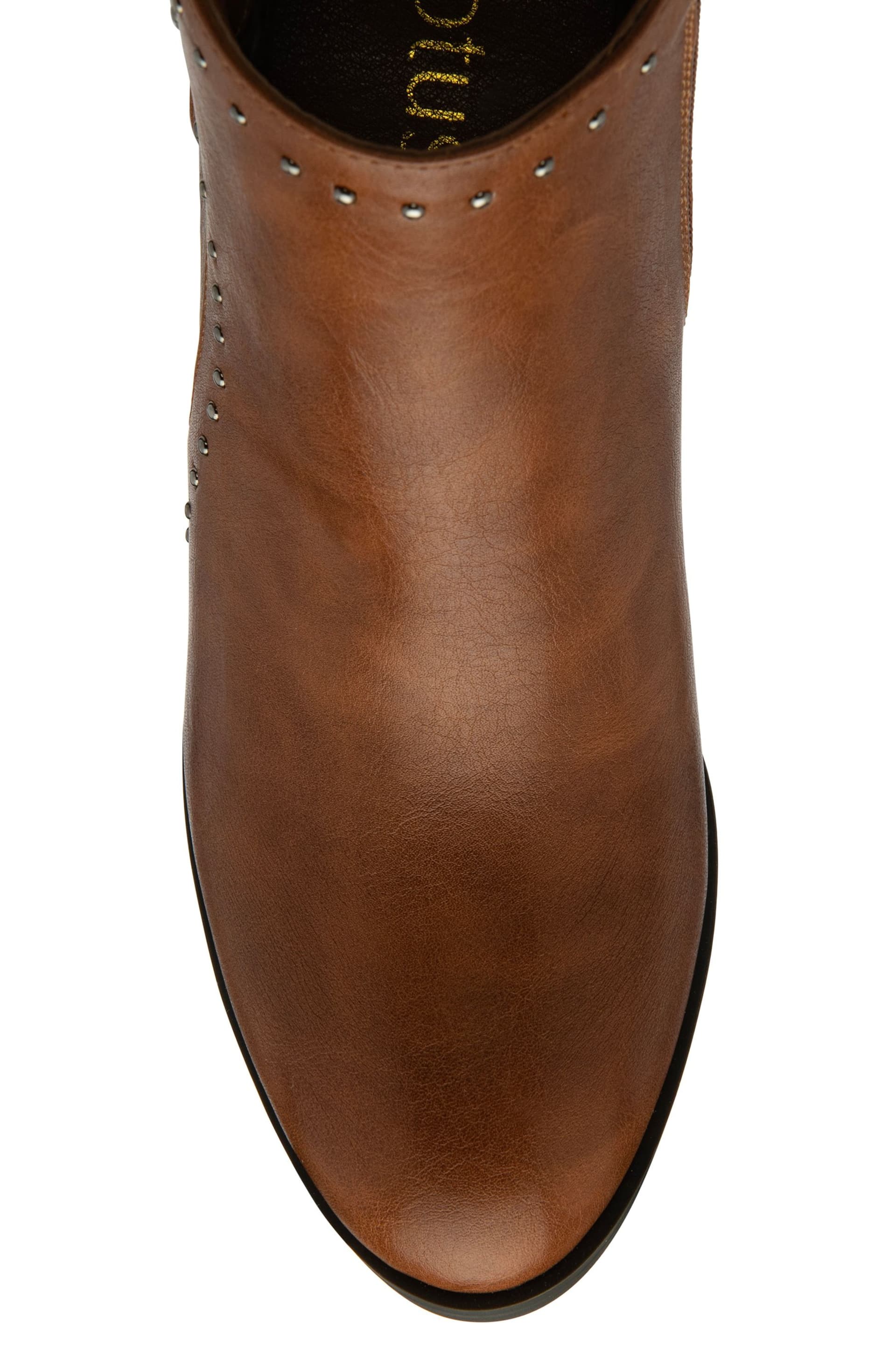 Lotus Brown Ankle Boots - Image 4 of 4