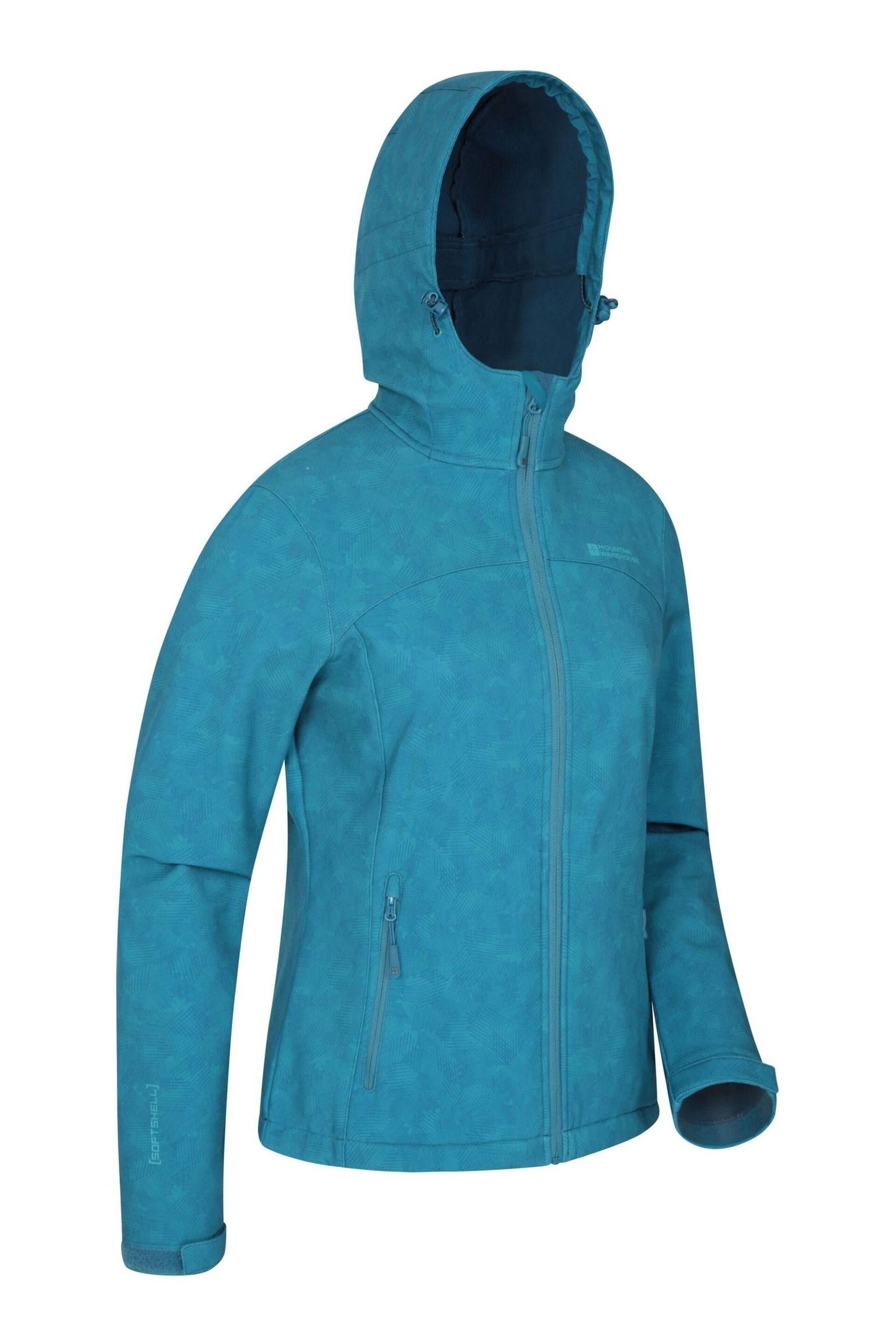 Mountain Warehouse Dark Blue Exodus Womens Softshell Jacket - Image 3 of 4