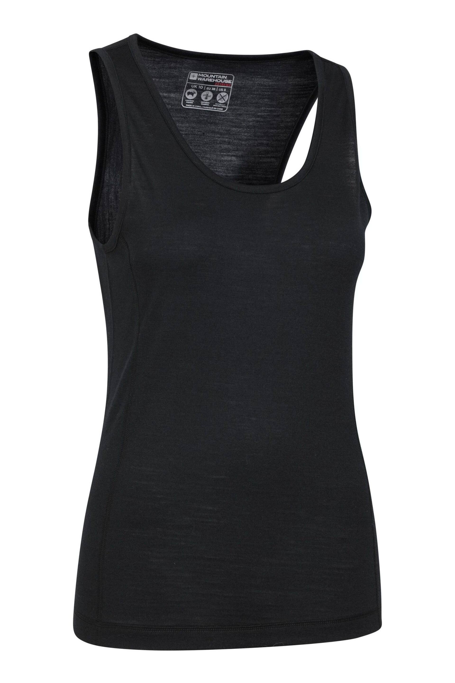 Mountain Warehouse Black Womens Merino Thermal Vest Top - Image 4 of 5