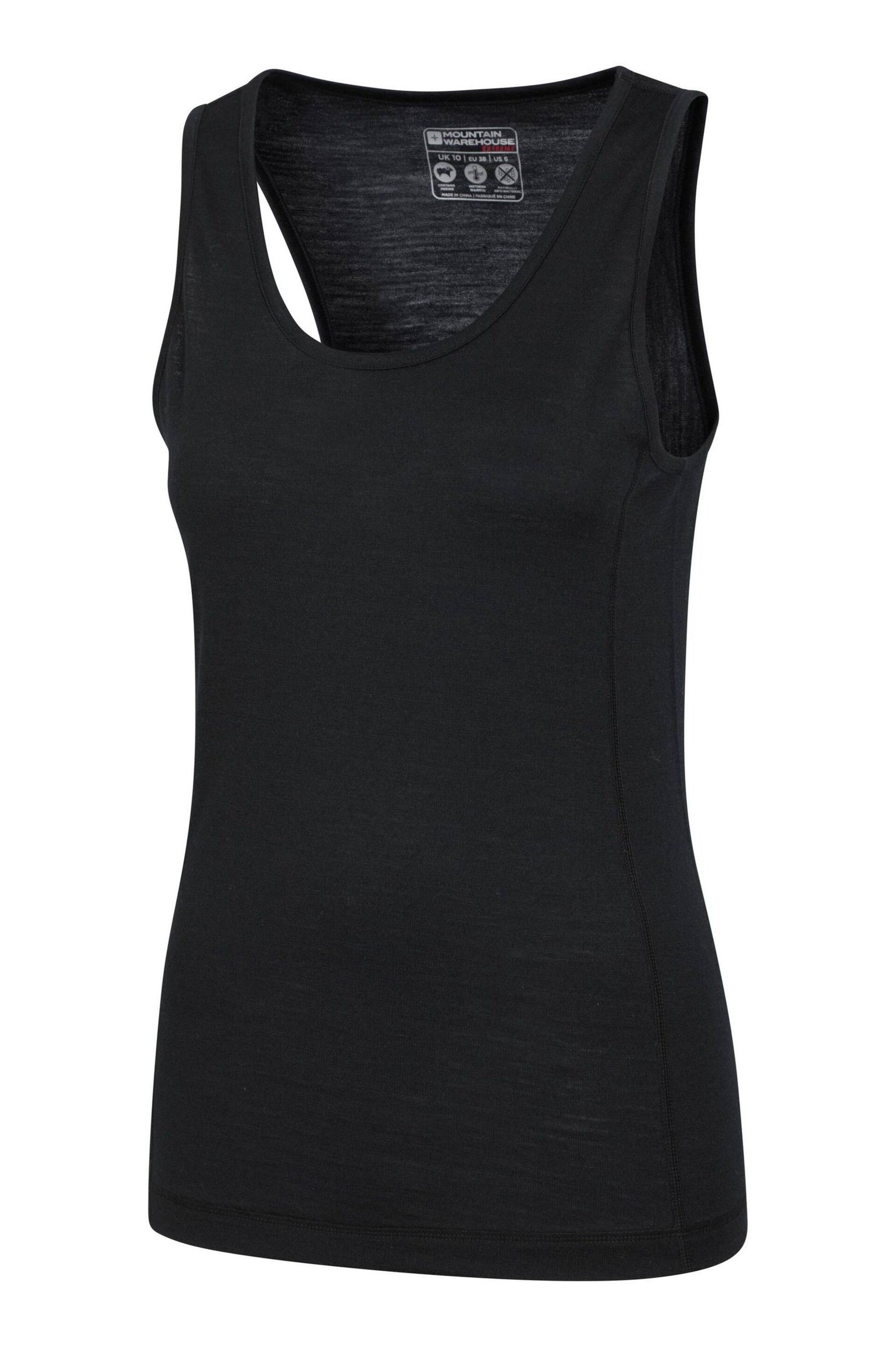 Mountain Warehouse Black Womens Merino Thermal Vest Top - Image 5 of 5