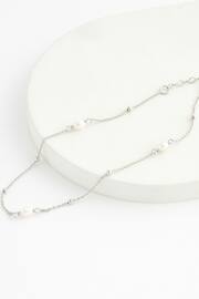 Sterling Silver Delicate Pearl Anklet - Image 3 of 4