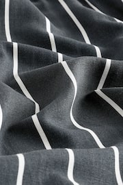 Black & White Stripe Linen Blend Trousers 2 Pack - Image 4 of 4