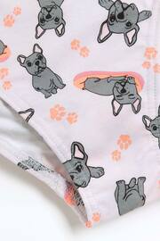 River Island Pink Girls Multipack of 6 Frenchie Briefs - Image 2 of 3