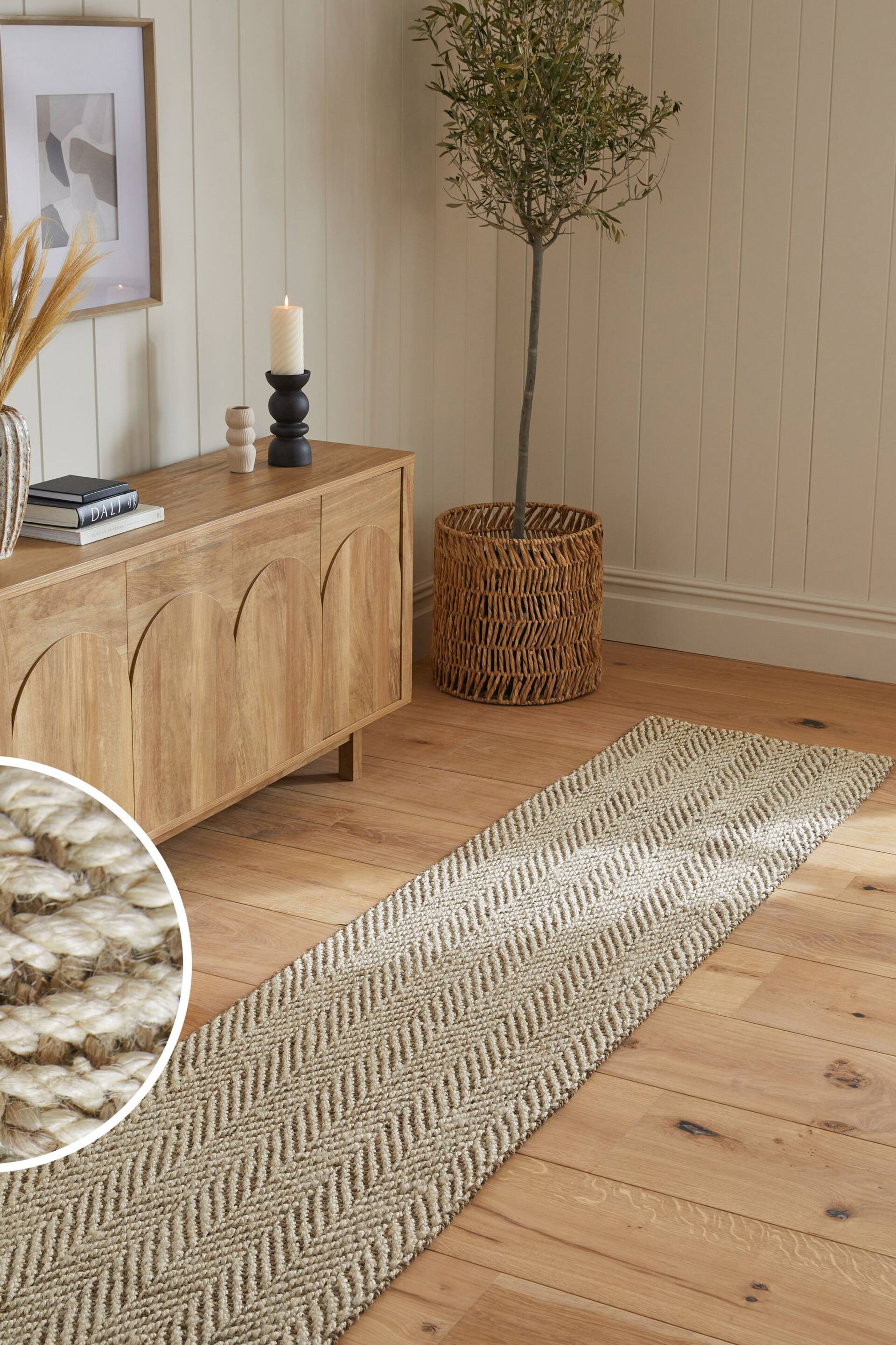 Natural Rafferty Jute Runner - Image 1 of 4